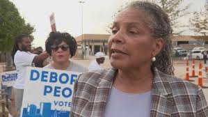 Democratic candidate Deborah Peoples preparing for Tuesday night results  for county judge seat