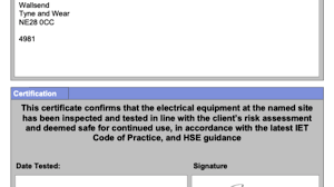 Email, print on plain paper, upload. A Pat Test Certificate Confirms Electrical Safety Compliance