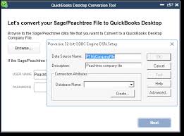 use sage or peachtree conversion tool to convert t