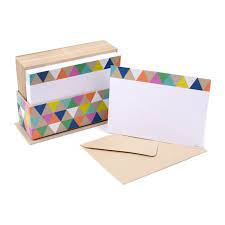Maybe you would like to learn more about one of these? Hallmark Single Panel Notecards Triangle Trim 50 Cards And Envelopes Walmart Com Walmart Com