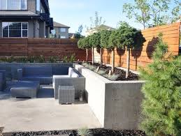 Pin By Teresa Prall On Yard In 2020 Concrete Planters Planter Design Modern Landscaping