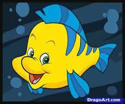 How To Draw Flounder Step By Step Disney Characters Cartoons Draw Cartoon Characters Free Online Drawing Tutoria Disney Drawings Disney Paintings Drawings
