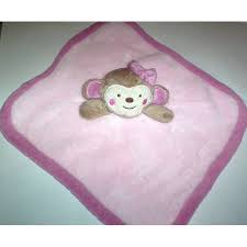 Koala Baby Pink Monkey Security Blanket Walmart Com