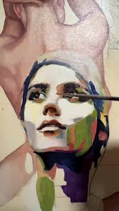 On the easel, sizing up… #oilpainting #portrait #oilportrait #portraitstudy