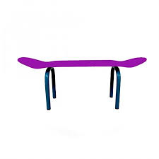 Etagere murale d angle bois. Banc Skate Board Bois Violet Lecons De Choses