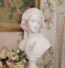 Shabby Chic Lady Bust Statue Figurine Vintage By Thegirlycottage Victorian Sculptures Statue Cottage Chic Decor