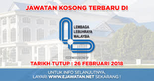 Portal kerja kosong membuka peluang pekerjaan di lembaga lebuhraya malaysia (llm) yang kini dibuka untuk warganegara malaysia dan kepada yang berminat serta berkelayakan dipelawa untuk mengisi kekosongan jawatan ini seperti berikut Lembaga Lebuhraya Malaysia Llm 26 Februari 2018 Jawatan Kosong 2020