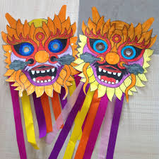 Masque Dragon Nouvel An Chinois Masque Issus Du Site Www Fantasykids Fr Bricolage Sur Le Theme Des Dragons Masque Dragon Nouvel An Chinois