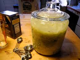 Sauerkraut is prepared entirely in a brining crock. Making Sauerkraut
