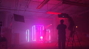 Fluorescent video lighting kit fluorescent video lights. Set Design Towkio Music Video Sonidos