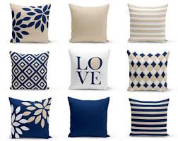 Navy Throw Pillows Pillow Covers Cushion Cover Home Decor Mix And Match Navy Beige White Navy Throw Pillows Red Decorative Pillows Throw Pillow Cover Navy