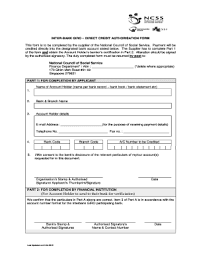 Protección de datos de carácter personal: Fillable Online Charities Gov Inter Bank Giro Direct Credit Authorisation Form By Post Charities Gov Fax Email Print Pdffiller