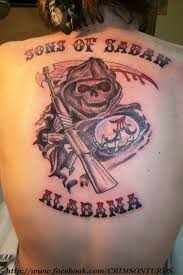 This Guy Is Super Proud Of His Atrocious Alabama Tattoo Alabama Tattoos State Tattoos Sons Of Anarchy Tattoos
