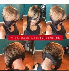 Two Tone Black And Blonde Bob Hairstyles Two Tones Ombre Gold On Black Bob Love Hair Hair Styles Hair