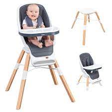 4.4 out of 5 stars. Amazon Com Ronbei Baby High Chair 6 In 1 High Chair Baby Wooden High Chair With Removable Tray High Chair For Infants To Toddler Adjustable Feeding Chairs For Babies Infants Toddlers Baby