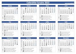 Lune gibbeuse décroissante, dernier quartier, dernier croissant puis commence un nouveau cycle. Calendrier Lunaire 2022 A Consulter Et Imprimer