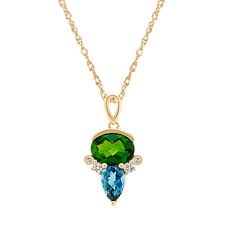 Multi Gemstone Pendant In 14k Yellow Gold 20 In Gemstone Pendant Cleaning Silver Jewelry Yellow Gold Pendants