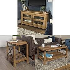 This classic coffee table has been made with love and built to last. Walker Edison Furniture Company Farmhouse Wood Corner Universal Stand For Tv With Square Side Accent Small End Table 18 Inch And Rectangle Accent Coffee Table Ottoman Storage Shelf Reclaimed Barnwood Accuweather Shop