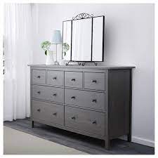 Hemnes 8-drawer Dresser Dark Gray Stained 63x3738 - Ikea Grey Bedroom Furniture Wide Chest Of Drawers Ikea Hemnes Dresser