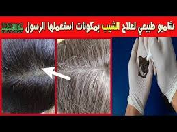 شامبو طبيعي م بارك لعلاج الشيب بأنواعه مهما كانت كثافته ولونه ومهما كان سنك وبمكونات استعملها الرسول Youtube Shampoo Hair Tie Clip