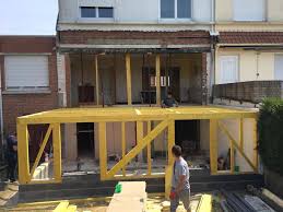 Extension De Maison Ossature Bois Rdc Et R 1 Isolation Thermique Exterieure Norme Rt 2012 A Lesquin Maison Ossature Bois Extension Maison Ossature Bois