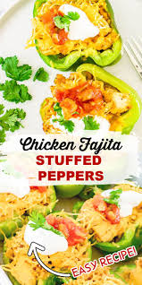 Chicken Fajita Stuffed Peppers With Cauliflower Rice In 2020 Recipes Stuffed Peppers Mexican Food Recipes