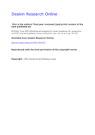 Maybe you would like to learn more about one of these? Pdf Identifying And Managing Low Money Laundering Risk Perspectives On Fatf S Risk Based Guidance