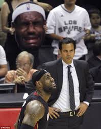 Jumbo crying lebron james head with stick (to hold head). San Antonio 96 98 Miami Lebron James Answers Critics With Flawless Display As Heat Level Nba Finals Series Daily Mail Online