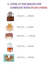 In On Under Online Worksheet In 2020 Worksheets For Kids Worksheets Prepositions