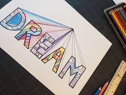 One Point Perspective Words!