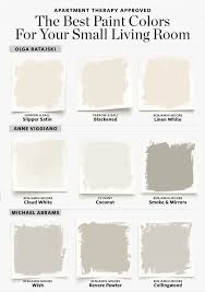 Apply linen white paint to the walls with the roll. Best Paint Colors For Small Living Rooms Apartment Therapy