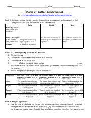 Mc discuss guided hw lab demo: Lab 3 Phet States Of Matter Sim 1 Docx States Of Matter Simulation Lab States Of Matter Simulation Lab Go To Course Hero