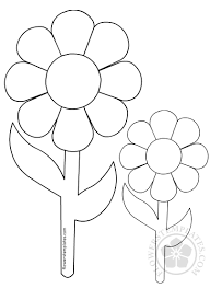 Currently more than 61 000 drawings. Big And Small Flowers Coloring Page Flowers Templates