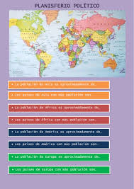 Teniendo en cuenta criterios históricos relevantes. Ejercicio De Planisferio Politico Poblacion
