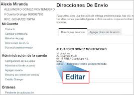 +57(1) 330 5050 punto de atención presencial: Agregar Direcciones De Envio En Grainger Mexico