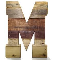 Letter M Reclaimed Pallet Wood Rustic Home Decor Wood Etsy Large Wood Letters Reclaimed Pallet Wood Wood Pallets