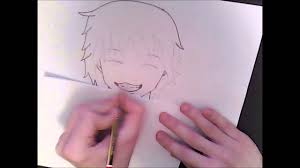 Step 4 here we draw the gums which are done by drawing arcs over each teeth. Drawing Smiling Anime Guy Youtube
