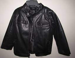 Black Biker Jacket Coat Size 18 24 Months Toddler Boys Faux Leather New Nordstr Black Biker Jacket Biker Jacket Jackets