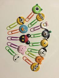 Disney Tsum Tsum Polymer Clay Bookmarks Manualidades Con Arcilla Polimerica Arte De Arcilla Polimerica Creaciones De Arcilla Polimerica