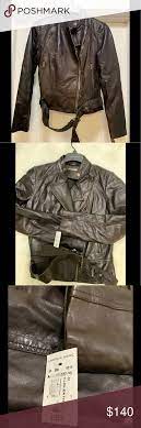 Andrew Marc Leather Jacket In 2020 Leather Jacket Jackets Brown Leather Jacket