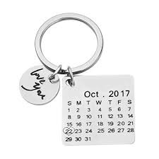 Personalized Special Day Calendar Keychain Customized Key Chain With Date And Image Carving Creative Gifts For Lover Buy Online In Gibraltar At Desertcart Productid 89306568