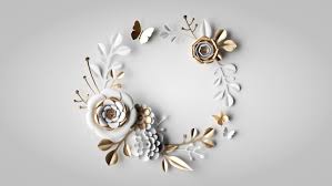This cascading paper floral garland would be beautiful as a wedding ceremony backdrop/reception decor, as a window display for a store, or as wall decor in the home. 3d Render Round Wreath Of Stock Video 100 Royaltyfri 1069832989 Shutterstock