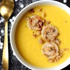 Soupe De Courge Et Medaillons De Boudin Blanc Soupe Courge Recettes De Cuisine Boudins Blancs