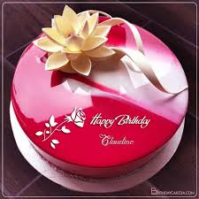 Happy birthday cake with flowers design instead of name can also be used. Beautiful Flowers Elegant Cake With Name Edit Cake Name Fondant Cakes Birthday Elegant Cakes