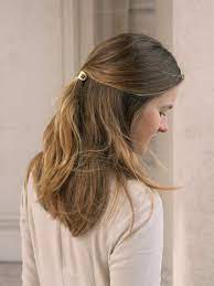 Minimalist Hair Slide Silver Hair Cuff Bun Holder Simple Hair Etsy Metallic Hair Hair Cuffs Modern Hairstyles