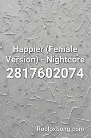 Updated chitty chitty bang bang roblox. Happier Female Version Nightcore Roblox Id Roblox Music Codes Songs Roblox Nightcore