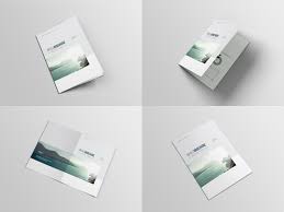4 Bifold Brochure A4 Mock Up Free Brochure Template Brochure Mockup Free Brochure Templates Free Download
