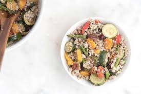 Put cauliflower in the food processor and pulse until you get a fine texture similar to couscous or rice. Roasted Vegetable Grain Bowl Paleo Whole30 Aip Modifications Thriving On Paleo