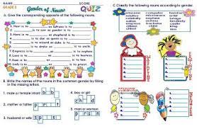 Please choose from the grammar areas. Grammar Worksheets Grade 3 Gender Of Nouns Worksheets For Grade 3 Nouns Worksheet Nouns And Pronouns