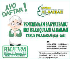 Biaya spp bagi siswa laju (tidak mukim) tahun pelajaran 2020/2021. Penerimaan Santri Baru Smp Islam Qurani Al Bahjah Tahun Pelajaran 2020 2021 Al Bahjah Foundation